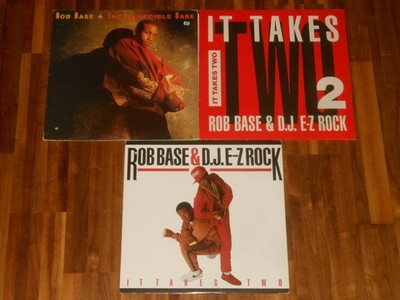 Rob Base - 2 LPs + 1 Maxi (12'') - It Takes Two (D.J. E-Z Rock) + Incredible Base
