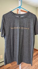 Caitlin Clark Gray Graphic Crew Neck Tee Size...