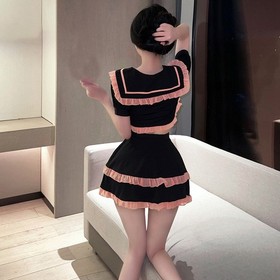 Japanese Cute Students Cosplay Costume Sleepwear Sailor Suit Sexy Lingeries