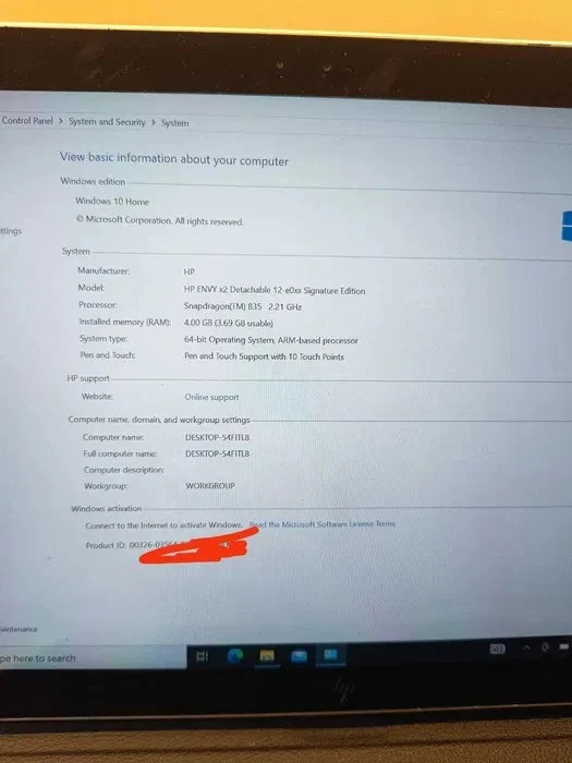 HP Envy x2 Detachable Touchscreen Laptop Win 10 Home 128GB 4GB 2.2GHz  - Image 2 of 4