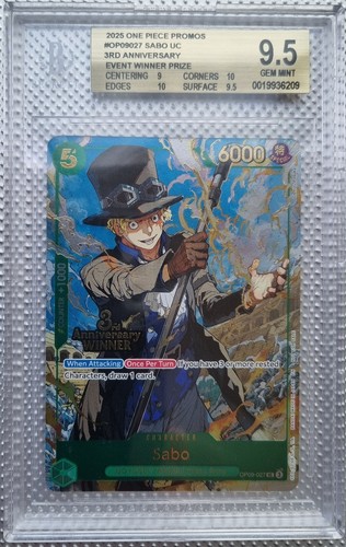 Sabo (3rd Anniversary Winner) graded BGS 9.5 for sale on eBay