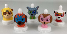 Good 2 Grow Juice Bottle Topper Lot Paw Patrol Mighty Pups Skye Marshall Rocky