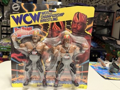 WCW Harlem Heat Tag Team Figures New Unopened 1995 Booker T Stevie Ray OSFTM NIB