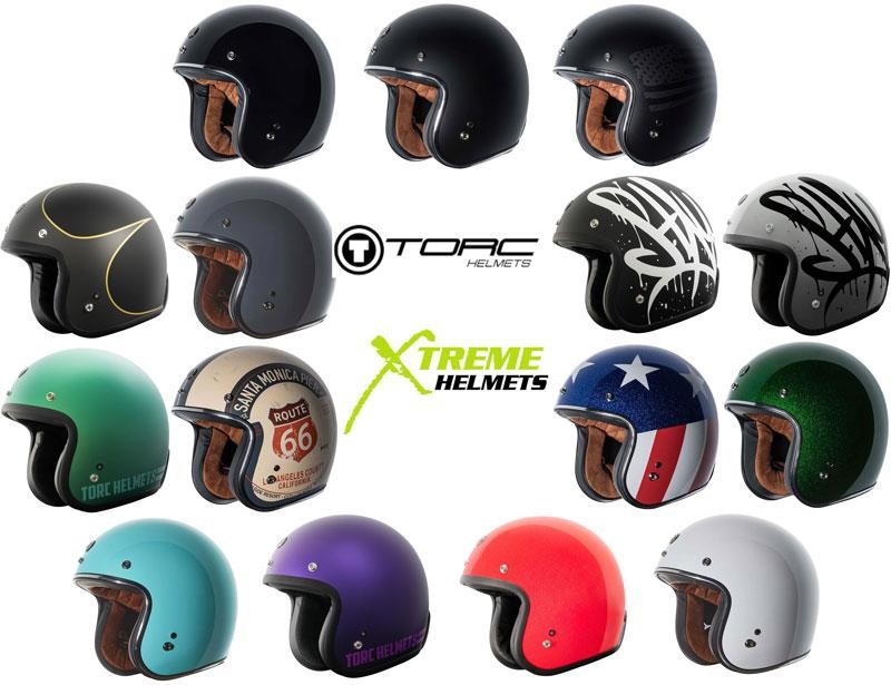 Torc Del Mar T50 Helmet Open Face Helmet Motorcycle Retro Vintage