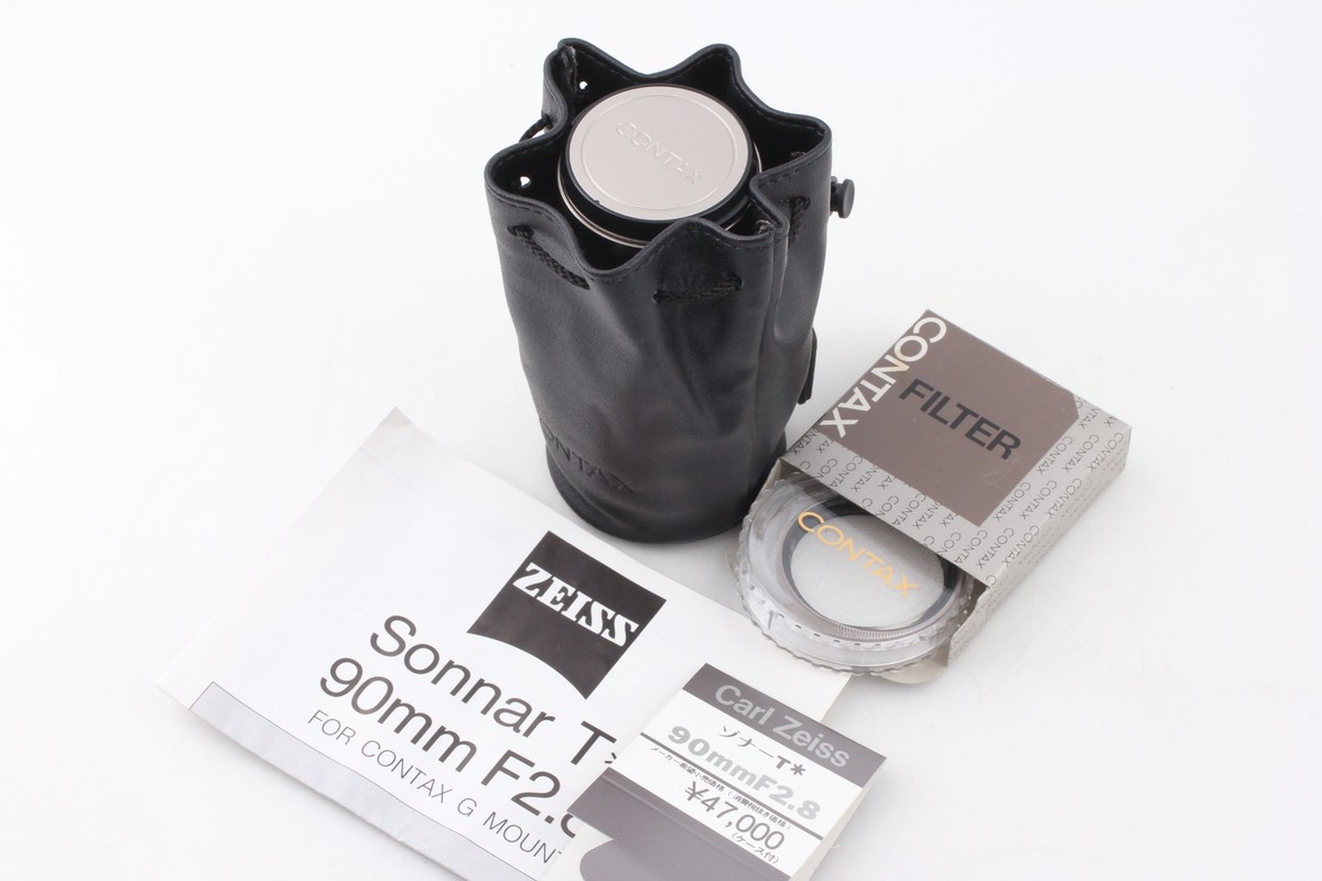 ケース付き美品 Contax Sonnar T* 90mm f/2.8 G コンタックス G