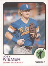 2022 Topps Heritage Minor League #166 Joey Wiemer Biloxi Shuckers