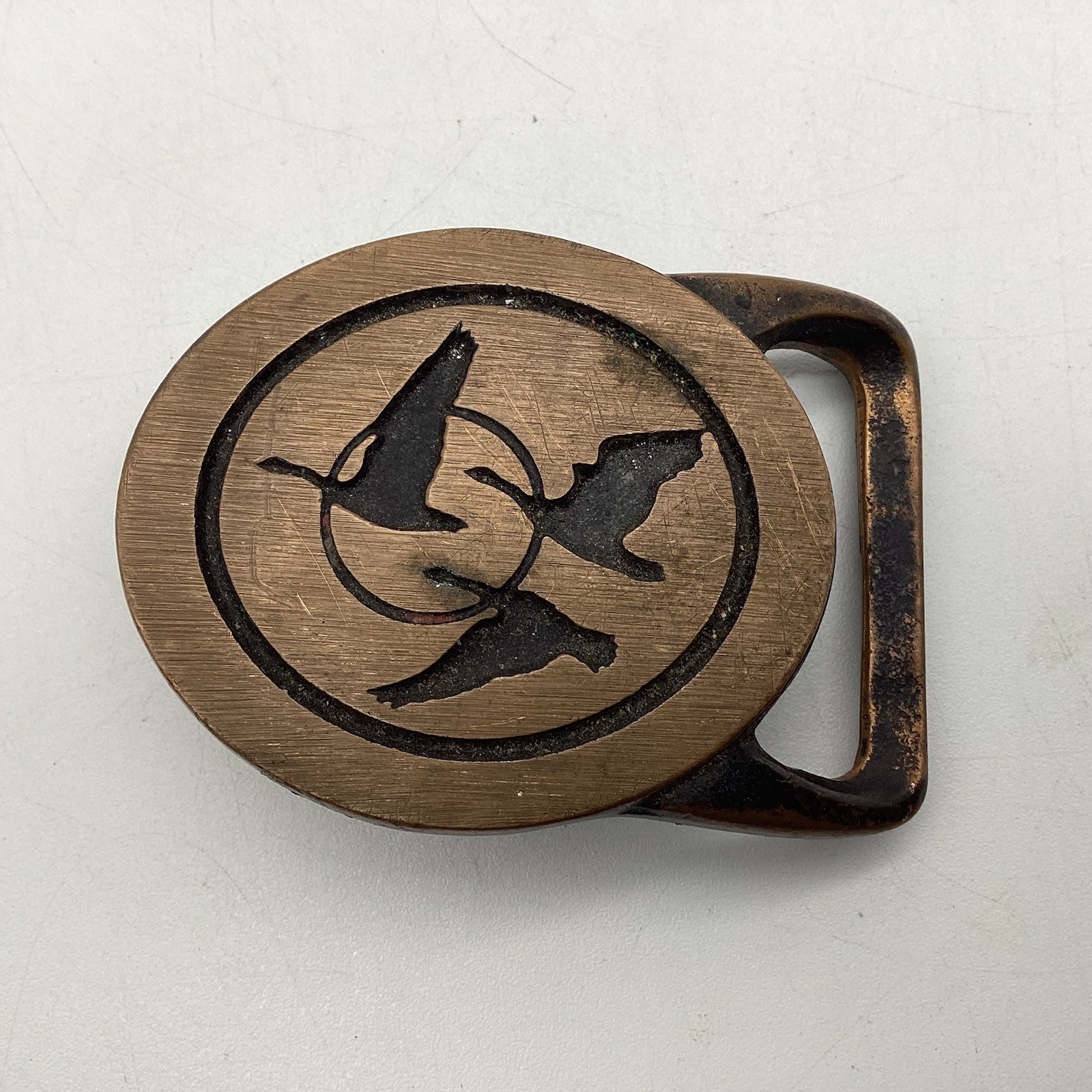 Tech-Ether Guild Migration Solid Brass Belt Buckl… - image 1