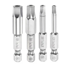 1/4" Hex Shank H3-H8 Magnetic Security Pentagon Screwdrivers Bit Set 2" Length