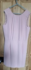 Mango Pink Shift Dress, Large. Lace Detail to Back
