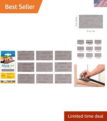 Professional Quality Abranet Mesh Sandpaper - 2.75x5 Inch, Dust-Free Sanding