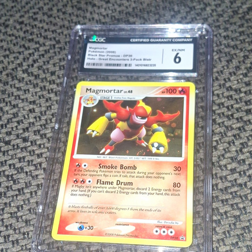 CGC 6 2008 Pokemon TCG Black Star Promos Magmortar DP20 Holo Promo English