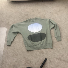 Yeezy Mens XL Green Cotton Fleece Crewneck Pu...