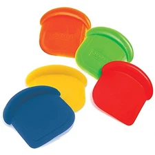 Norpro My Favorite Colored Scraper | Size 3" x 3" x .5" | 4-Count Assorted Co...