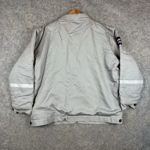 NeeseWear FR Indura Westex Jacket Mens XL Gray Flame Resistant Canvas Quilted image 2