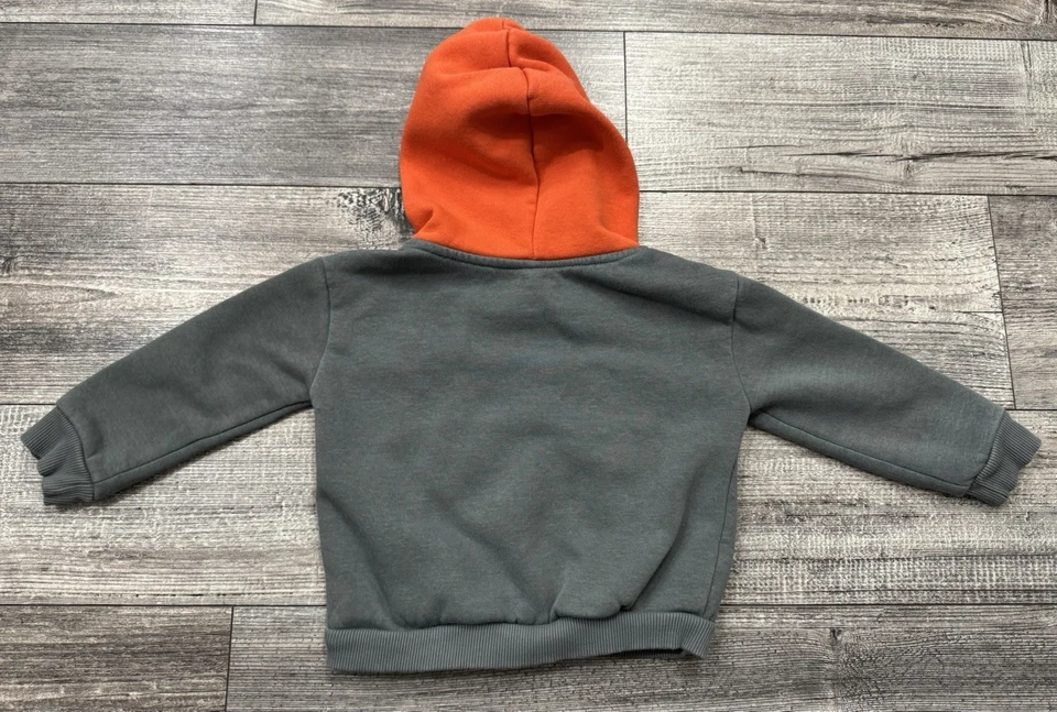 Champion Conjunto de 2 Piezas Niño Pequeño Talla 3T Chaqueta con Capucha Pantalones de Sudadera Verde y Naranja Foto 3 de 4