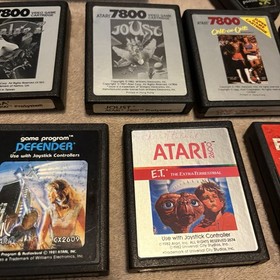 Atari 7800 Prosystem Console Controllers Games Charger Bundle UNTESTED FOR PARTS