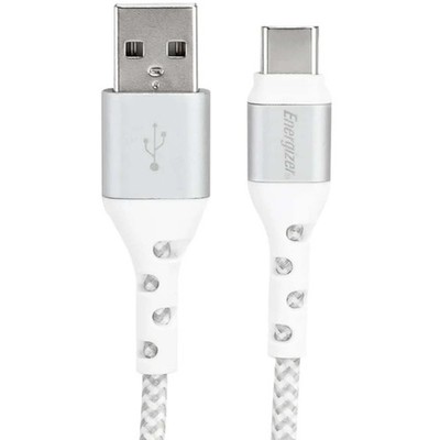 ENERGIZER, USB-A / USB-C Kabel 2 m Nylon geflochten knickfest