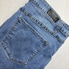 Kenneth Cole New York Jeans Mens 38x32 Blue Straight Fit Stretch Denim 5-Pocket