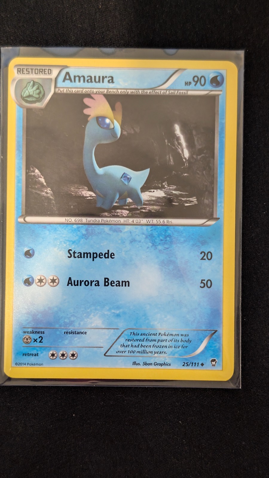 Pokemon TCG: Amaura 25/111 [LP] - Set: XY - Furious Fists