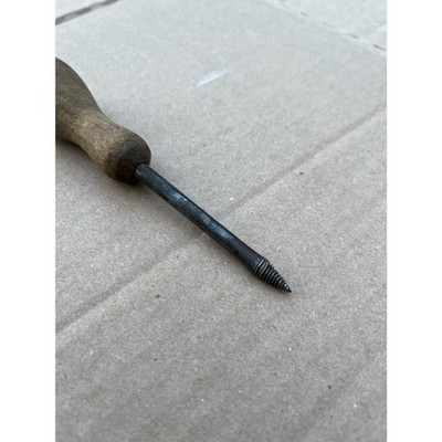 VINTAGE Irwin No.900 Screw Starter Tool with Wood Handle