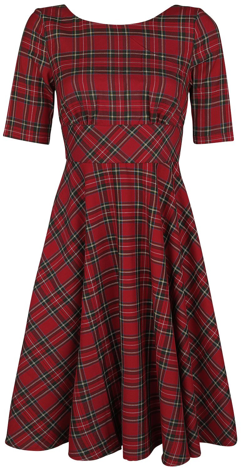 Платье Hell Bunny Mittellanges от Kleid Damen Irvine 50-х годов rot XS