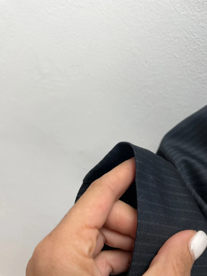 BRIONI Bangkok size S EU 38 women's VINTAGE blazer jacket Black Grey Striped - Image 3 of 4