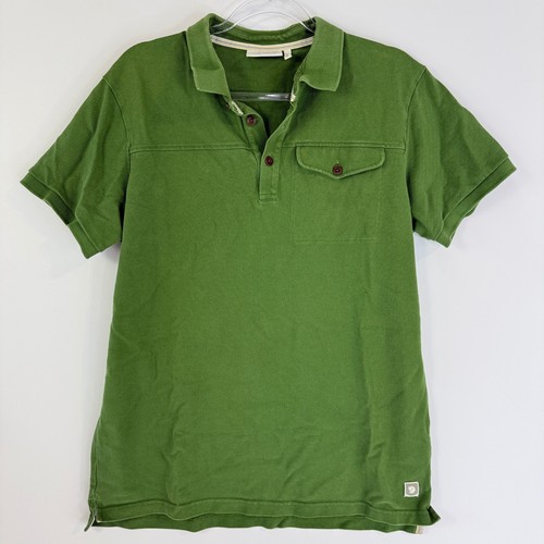 Fjallraven, Fjallraven Greenland Polo Shirt Mens XL Green Short Sleeve Organic Cotton 81514