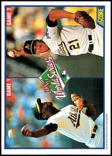 1990 Score #700 Dave Stewart & Mike Moore - World Series FREE SHIPPING!