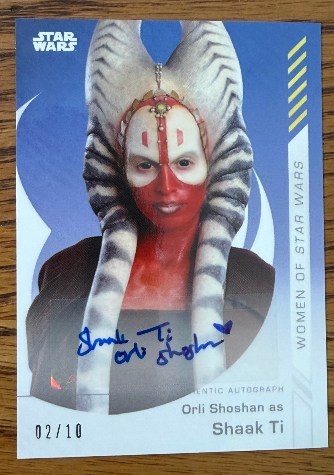 2019 TOPPS ON DEMAND WOMEN OF STAR WARS #13B -A Shaak TI Auto /10