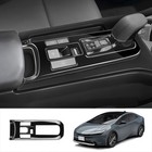 For Toyota Prius 2025 Accessories Center Console Cover Gloss Black Shifter Trim