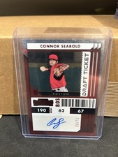 2022 Panini Contenders Rookie Ticket Connor Seabold #29 Draft Red /75 (AU, RC)