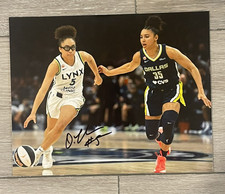 Olivia Miles Signed IP Autograph 8x10 Photo ALL STAR Minnesota Lynx ROY WNBA 3