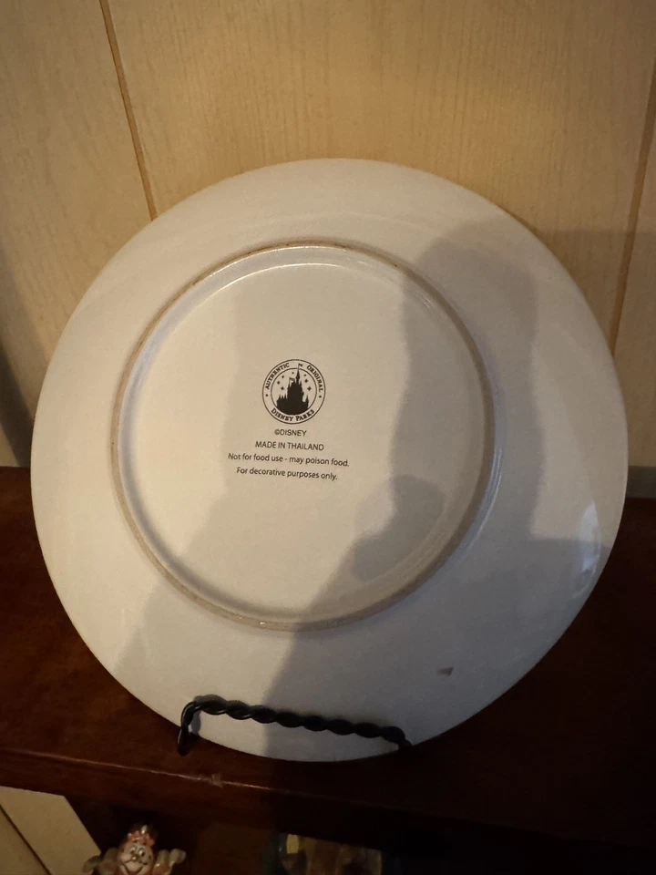 Plato Coleccionable Walt Disney World 3D Campanilla y Castillo de Cenicienta 8 pulgadas Foto 2 de 2