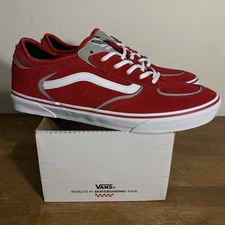 Vans Geoff Rowley Red Suede Skateboarding Shoe - Size 11