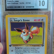Lt. Surge's Eevee 51/132 Gym Challenge Regular for sale online | eBay