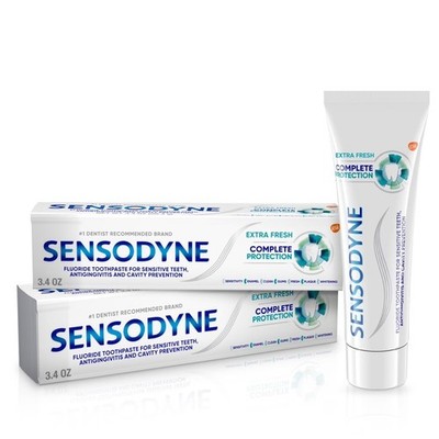 Sensitive Teeth Toothpaste Complete Protection Extra Fresh 3.4oz Twin Pack
