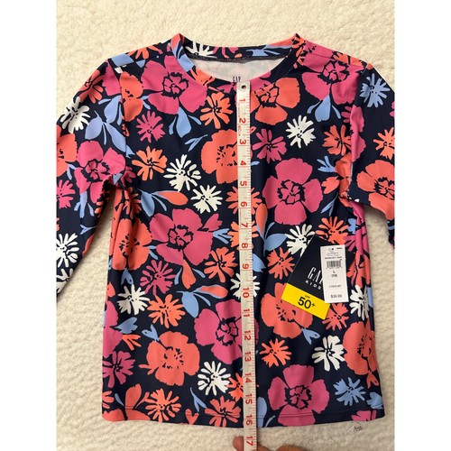 NWT* Gap Girls Long Sleeve Sun Shirt Large UPF 50+ - Picture 4 of 9