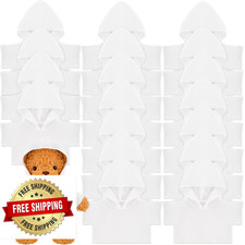 18 Pcs Stuffed Bear Clothes Sublimation Blank Bear Shirt Doll T-Shirts Stuffed A