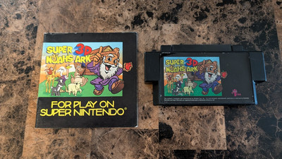 RARE! Super Noah's Ark 3D - Super Nintendo SNES! Tested and Works!