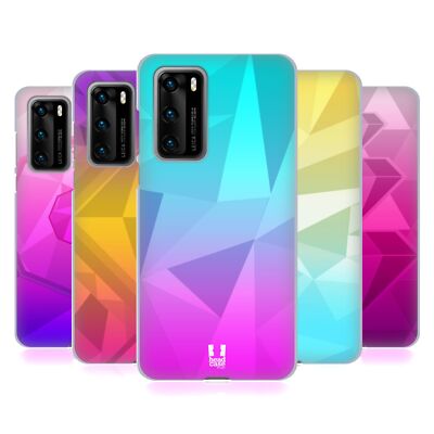 HEAD CASE DESIGNS GEOMETRIC OMBRE SOFT GEL CASE FOR HUAWEI PHONES 4
