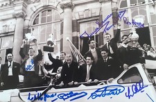 Tottenham 1961 Double winners Photo signed By 8 B&W 12x8 photo UACC Reg Dealer Tottenham 1961 Double winners Photo signed By 8 B&W 12x8 photo UACC Reg Dealer