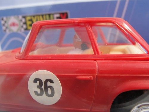 EXINMEX REPRO MERCEDES 250 SL RED #36 1:32 SLOT NEW OLD STOCK BOXED - Picture 4 of 6