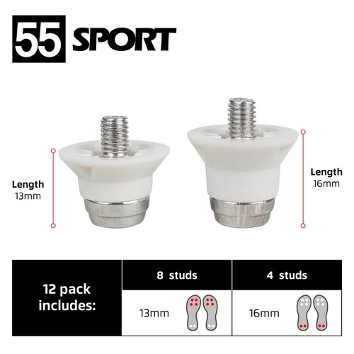 55 Sport World Cup Replacement Football Studs for adidas Kaiser 5 Compatible SG - Picture 9 of 14