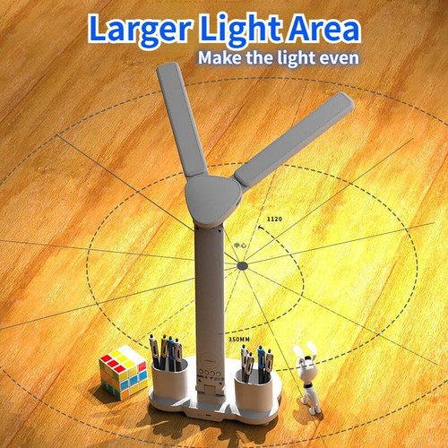 Table Lamp LED Plastic White USB Medium Touch Home Decorative Modern Novelty - Imagen 16 de 26