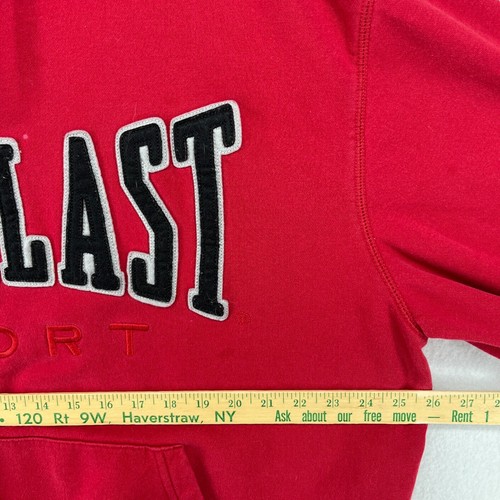 EVERLAST SPORT Hoodie Mens XL SPORTS Boxing Gym Fleece Sweatshirt Pullover Red - Picture 12 of 14