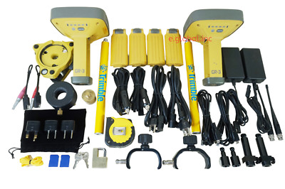 DUAL Topcon GR-3 Digital UHF 01-050901-23 GPS GNSS 02-850901-02 Receiver Kit