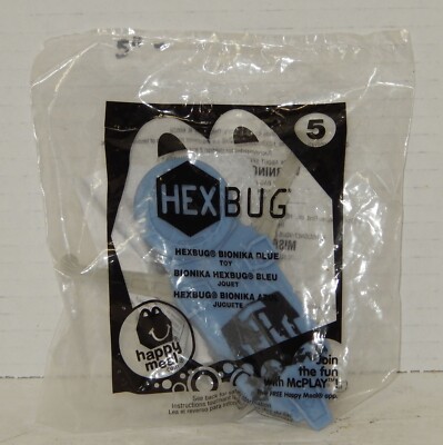 2014 Mcdonalds Happy Meal Toy HEX BUG #5 Hexbug Bionika blue MIP