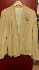 015 Vintage Homemade unfinished No Button Ladies House Coat Blazer Needs TLC
