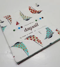 Bonnie & Camille Daysail Fabric Moda Charm Pack 42 Cotton 5" Quilt Squares Sew 