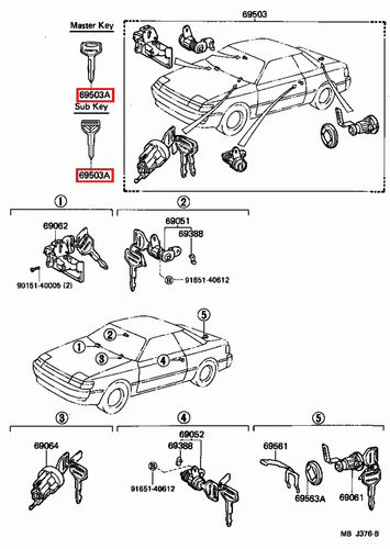 Genuine Celica ST162 ST161 AT160 Corolla CE80 AE86 AE82 AE80 Non Chip Blank Key - Picture 11 of 20